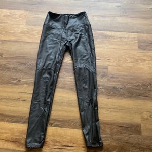 Lysse brown leather leggings size small
